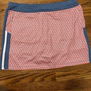 PGA Tour Women's Blue and orange Patterned Skirt